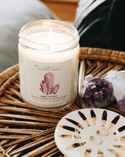 Crystal Soy Candle - Amethyst (Spiritual Growth & Healing)